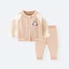 Spring and autumn boys and girls sweater two-piece suit