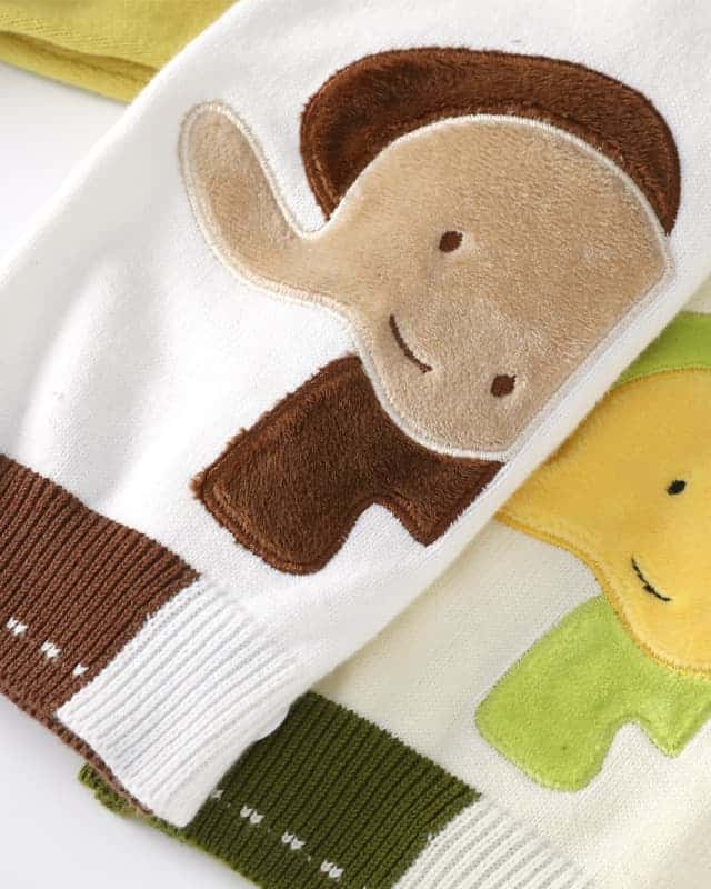 baby autumn and winter sweater set knitted cardigan two piece set