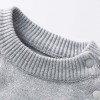 New style knitted jumpsuit for baby boys and girls in spring and autumn, cute cartoon embroidered sweater and romper