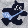 New style knitted jumpsuit for baby boys and girls in spring and autumn, cute cartoon embroidered sweater and romper