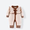 Infant and toddler knitted lace bodysuit spring and autumn style outer wear crawling clothes