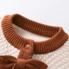 Infant and toddler knitted lace bodysuit spring and autumn style outer wear crawling clothes