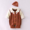 Baby long-sleeved jumpsuit with hood