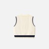 Spring and autumn British style baby knitted cardigan vest vest for outer wear