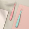 Newborn baby food spoon feeding water baby silicone soft spoon two-piece set