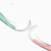 Newborn baby food spoon feeding water baby silicone soft spoon two-piece set