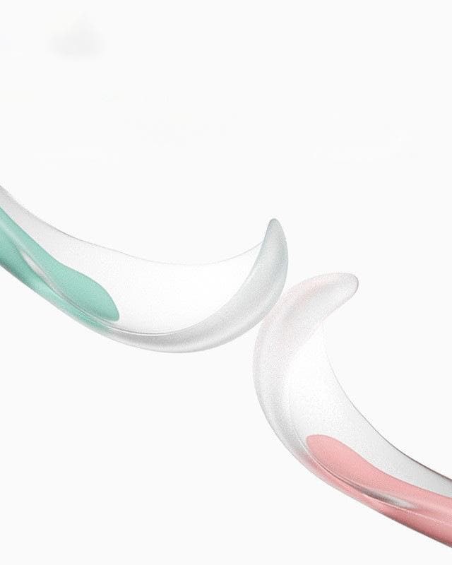Newborn baby food spoon feeding water baby silicone soft spoon two-piece set