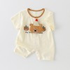 Lightweight short-sleeve jumpsuit
