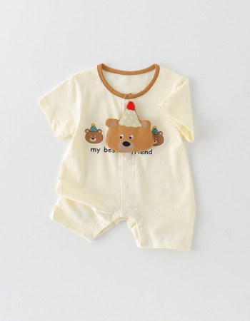 Lightweight short-sleeve jumpsuit