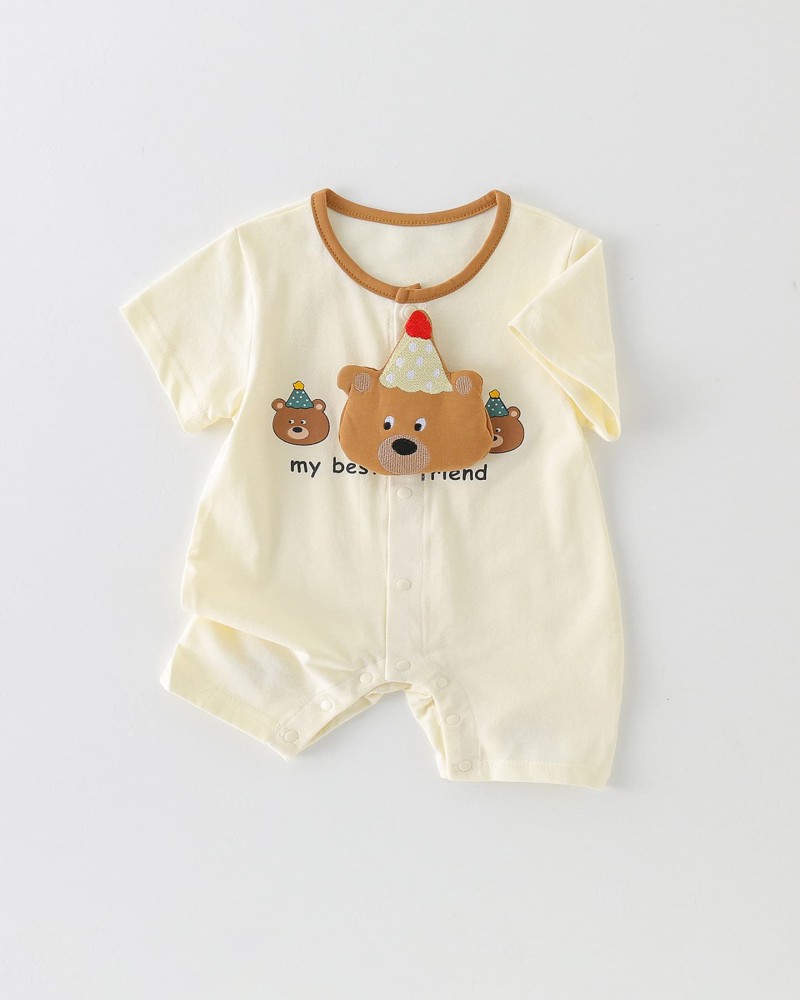 Lightweight short-sleeve jumpsuit