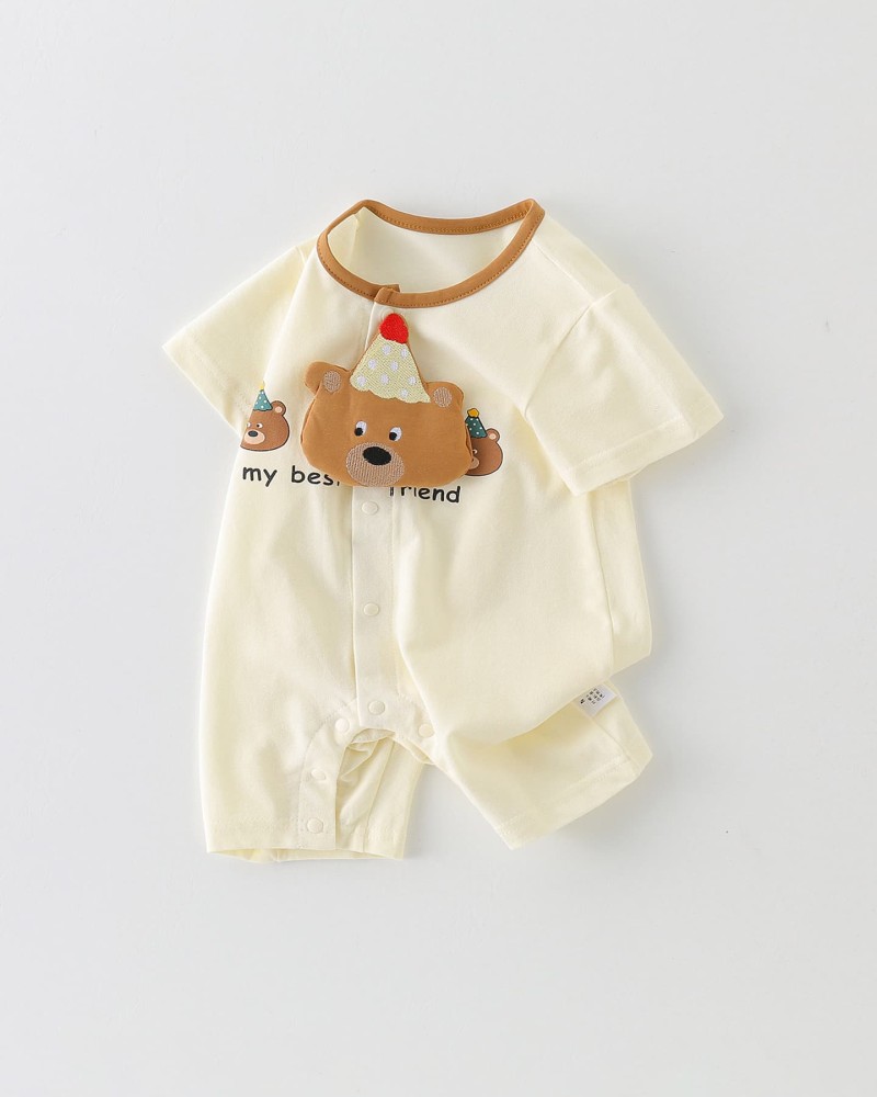 Lightweight short-sleeve jumpsuit