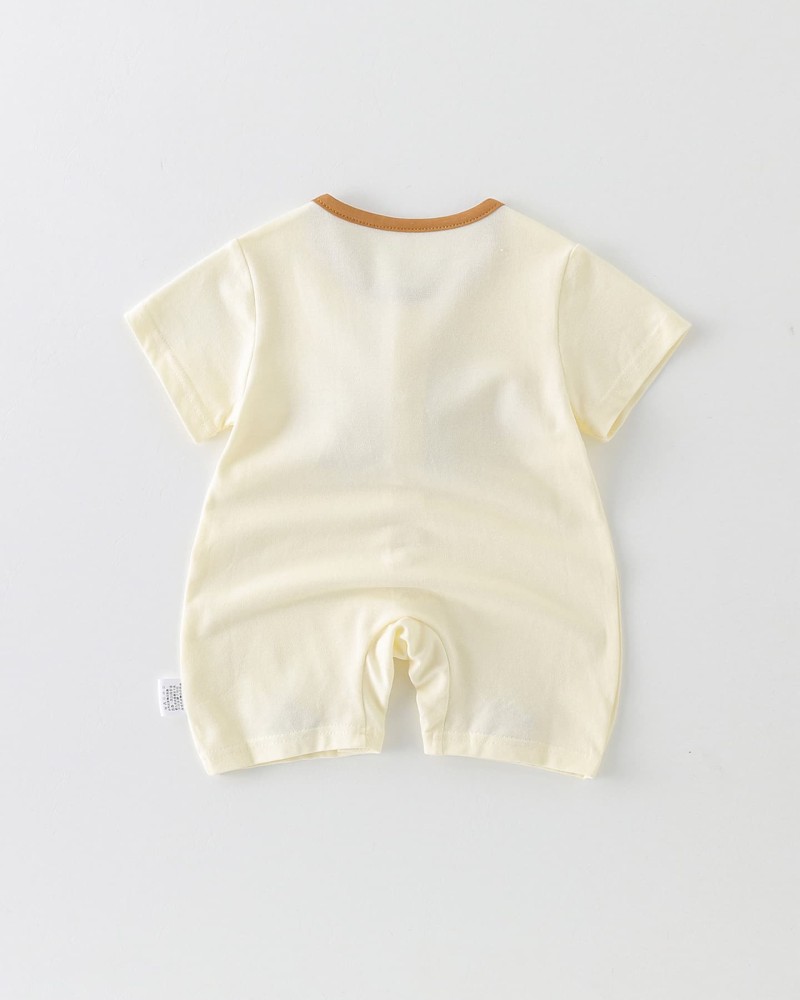 Lightweight short-sleeve jumpsuit