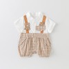 Two-piece illusion jumpsuit