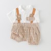 Two-piece illusion jumpsuit