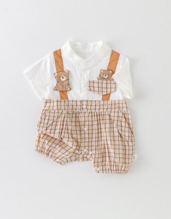 Two-piece illusion jumpsuit