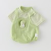 Cartoon striped onesie