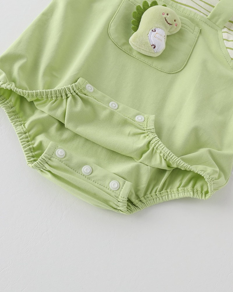 Cartoon striped onesie