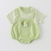 Cartoon striped onesie