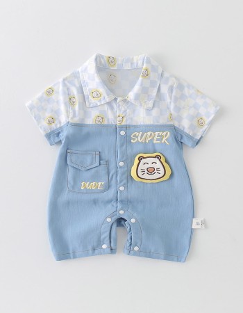 Baby Cartoon Short Sleeve Bodysuit