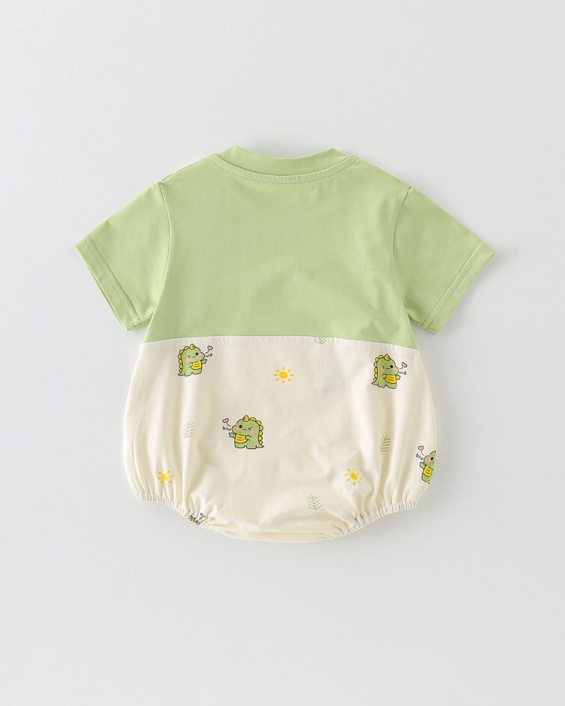 Two-piece faux overalls