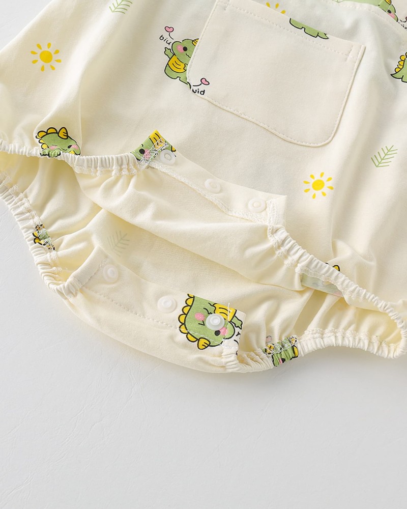 Two-piece faux overalls