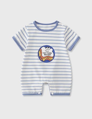 Striped baby onesie