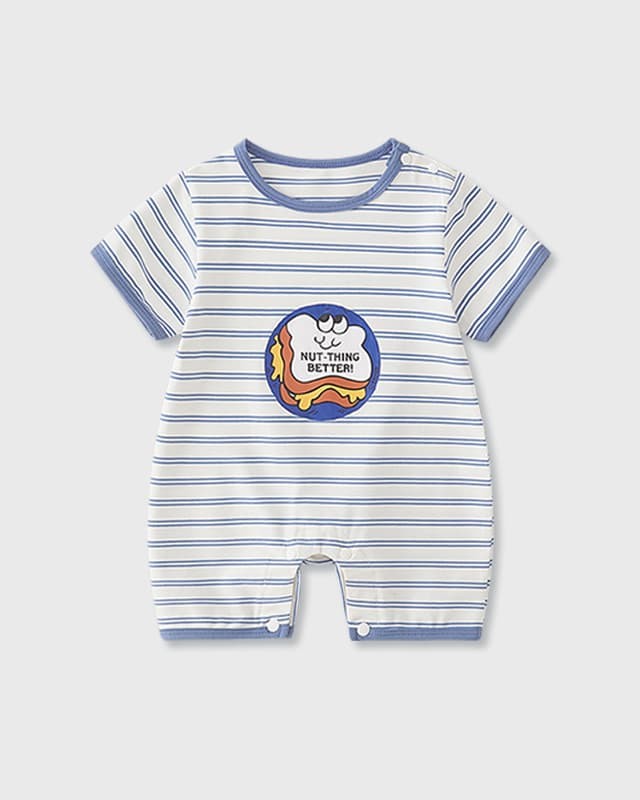 Striped baby onesie