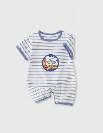 Striped baby onesie