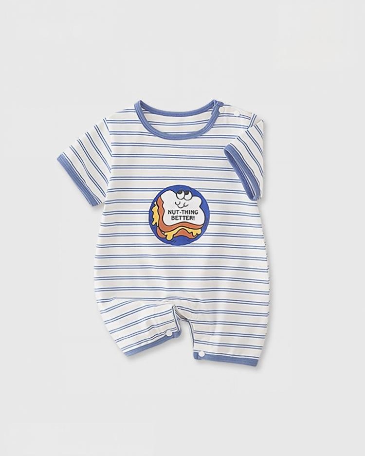 Striped baby onesie