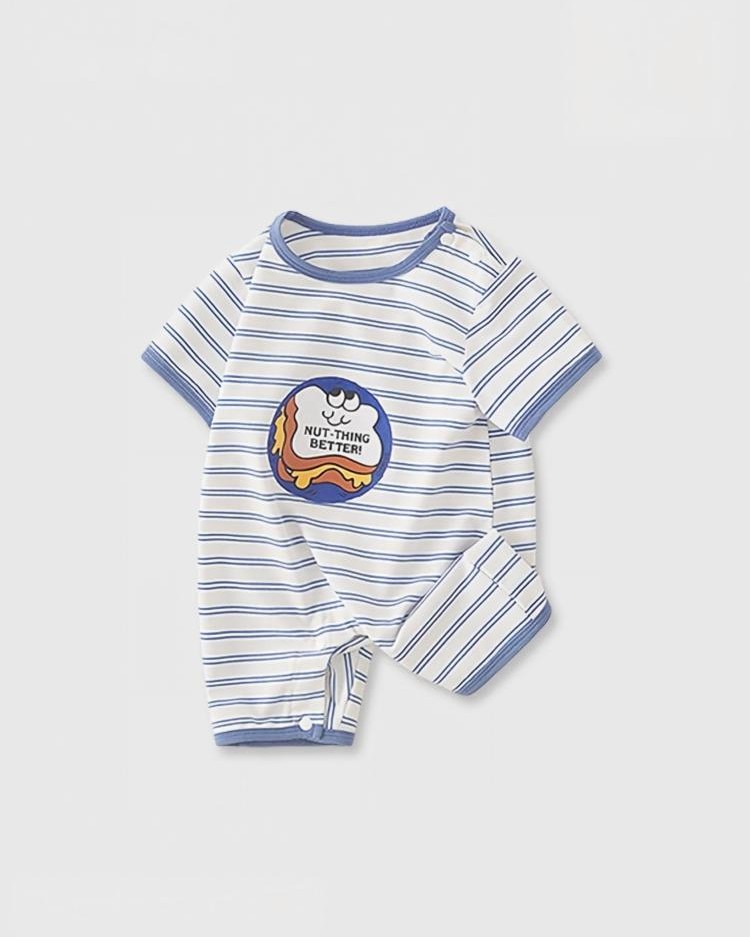 Striped baby onesie