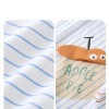 Striped short-sleeve cute onesie