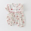 Baby romper with floral pattern