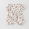 Baby romper with floral pattern