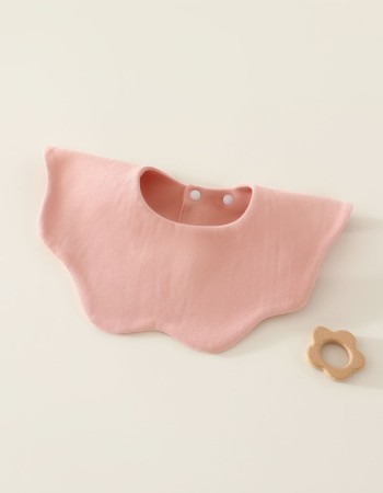 Cotton bib for baby, solid color