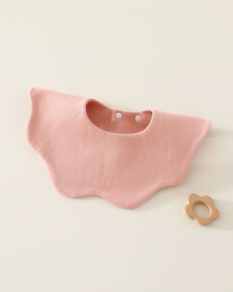 Cotton bib for baby, solid color