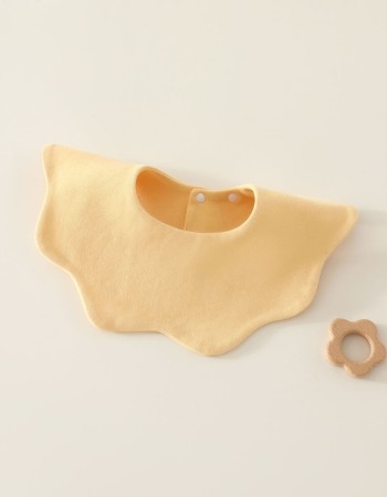 Cotton bib for baby, solid color