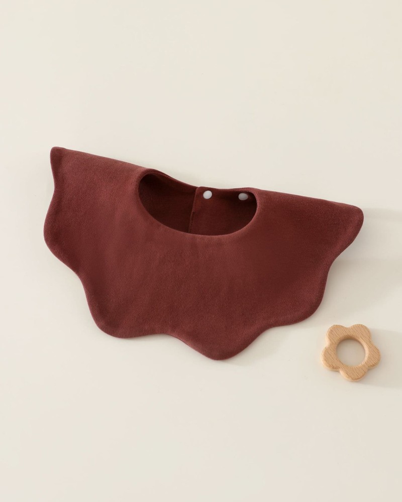 Cotton bib for baby, solid color