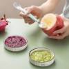 Dual-headed baby food spoon