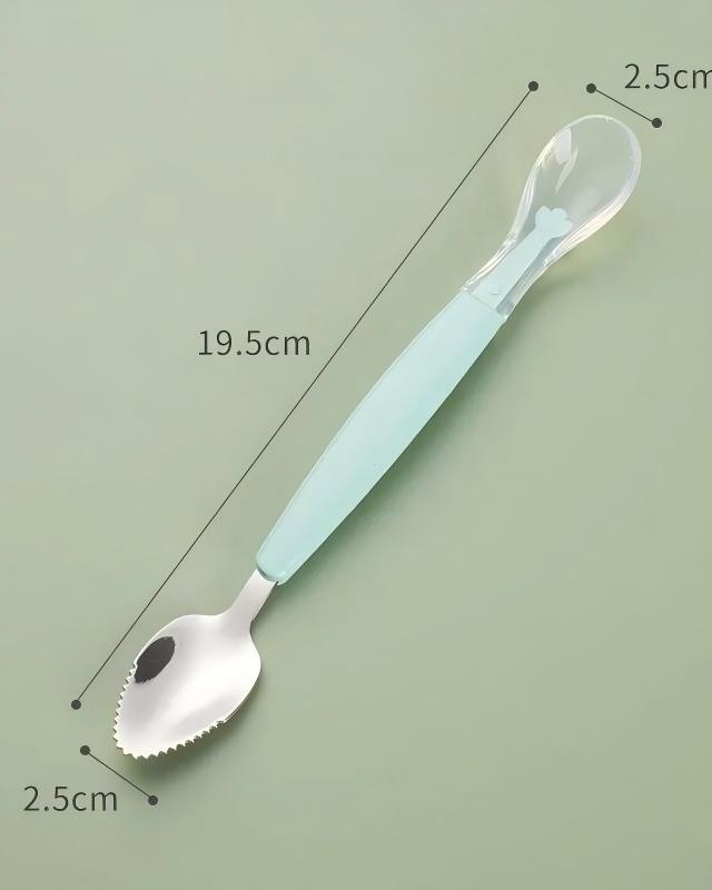 Dual-headed baby food spoon