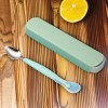 Dual-headed baby food spoon