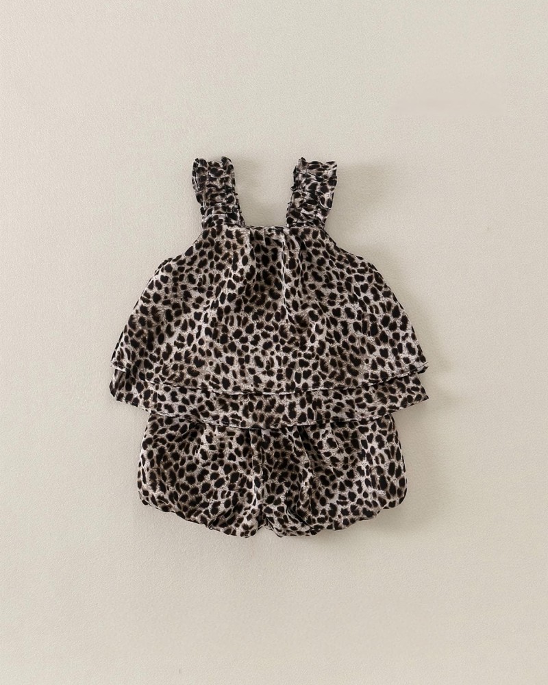 Leopard Print Baby Girl Fashion Two-Piece Set