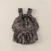Leopard Print Baby Girl Fashion Two-Piece Set