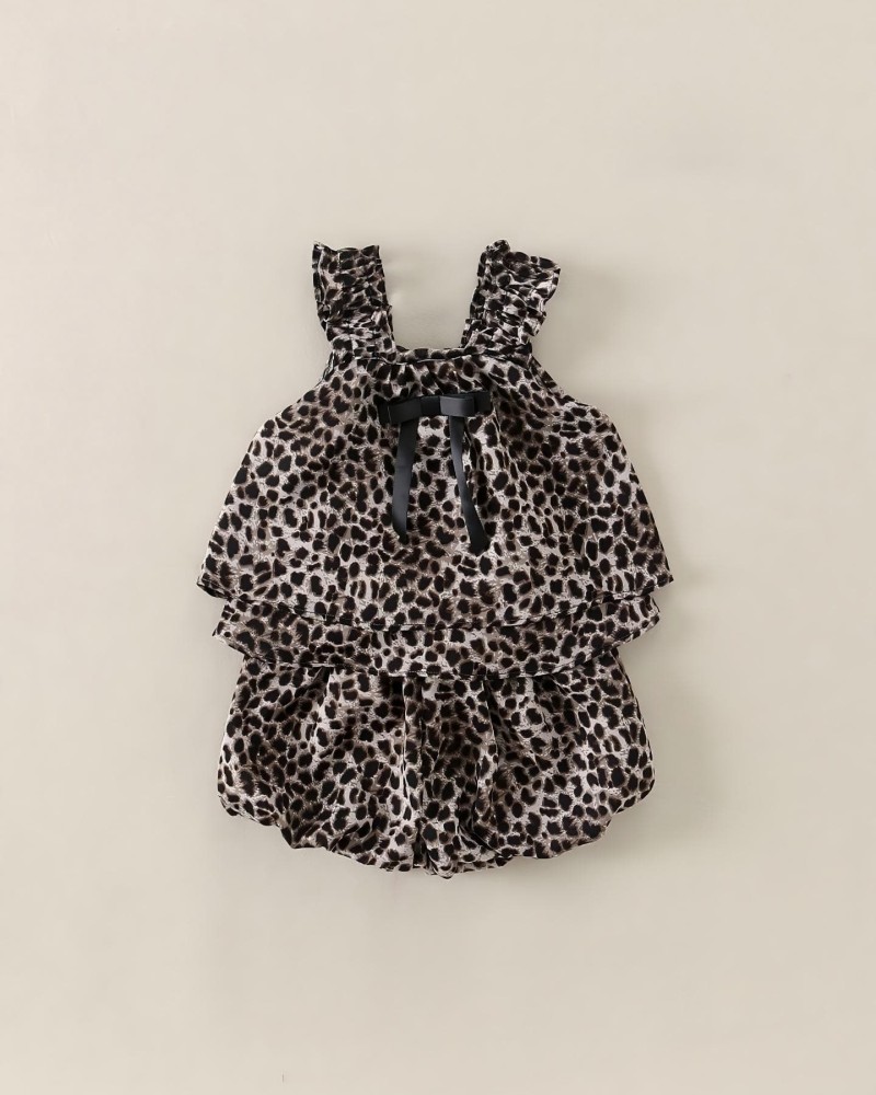 Leopard Print Baby Girl Fashion Two-Piece Set
