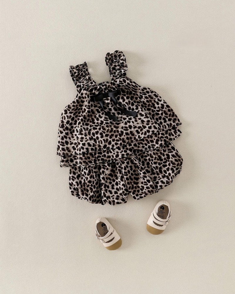 Leopard Print Baby Girl Fashion Two-Piece Set