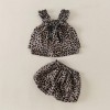 Leopard Print Baby Girl Fashion Two-Piece Set
