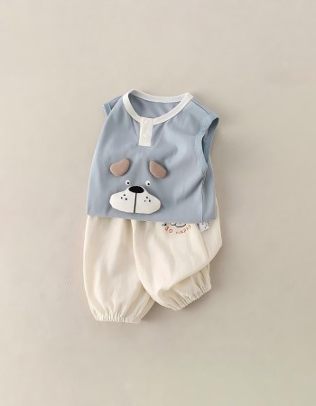 Children's two-piece set: separates with vest and shorts