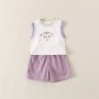Baby Cartoon Sleeveless Vest Set