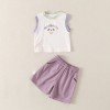 Baby Cartoon Sleeveless Vest Set