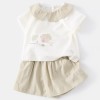 Baby Two-Piece Set with Short Sleeve Top and Shorts