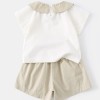 Baby Two-Piece Set with Short Sleeve Top and Shorts